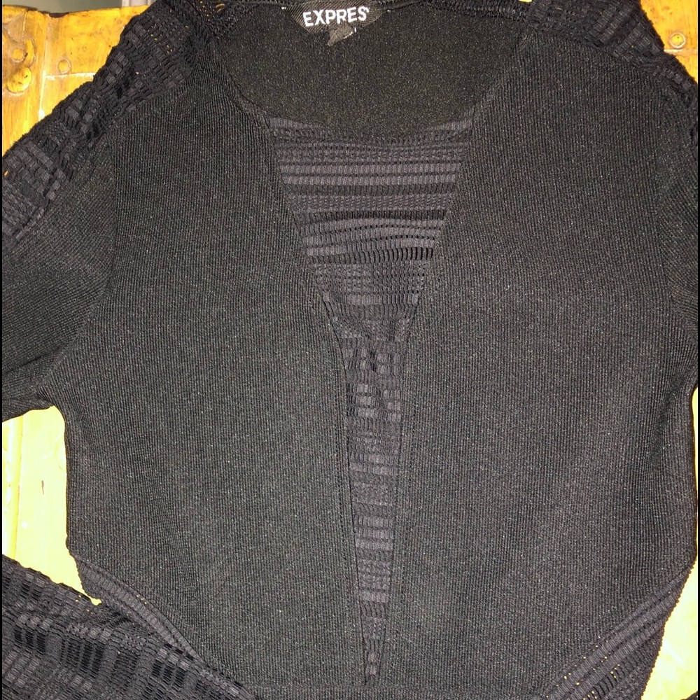 Express mini black dress